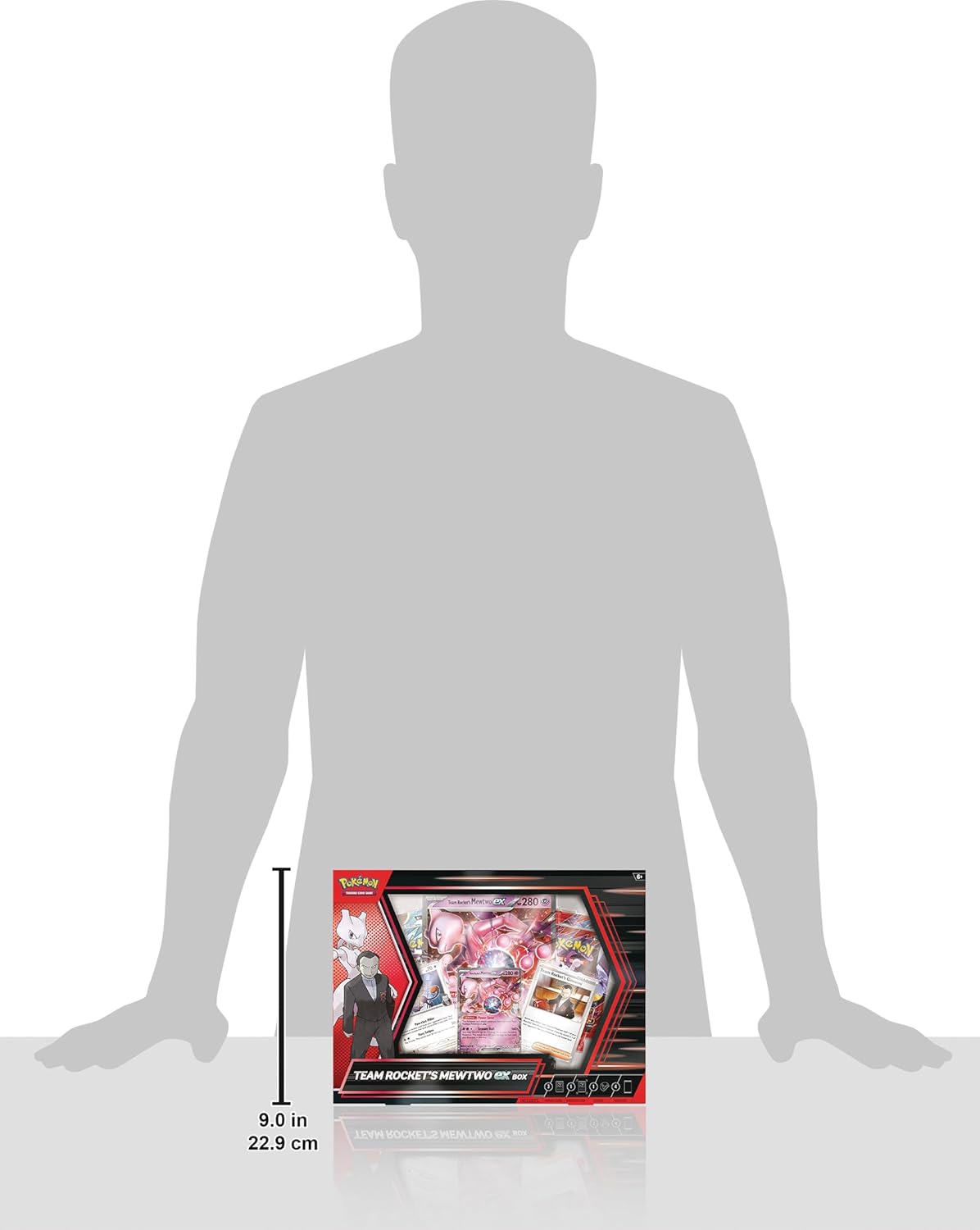 Pokemon TCG: Team Rocket’s Mewtwo ex Box - 4 Packs, Promos