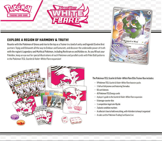 Pokemon TCG Scarlet & Violet 10.5 White Flare Elite Trainer Box