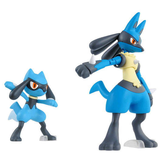 Pokemon Model Kit Riolu & Lucario