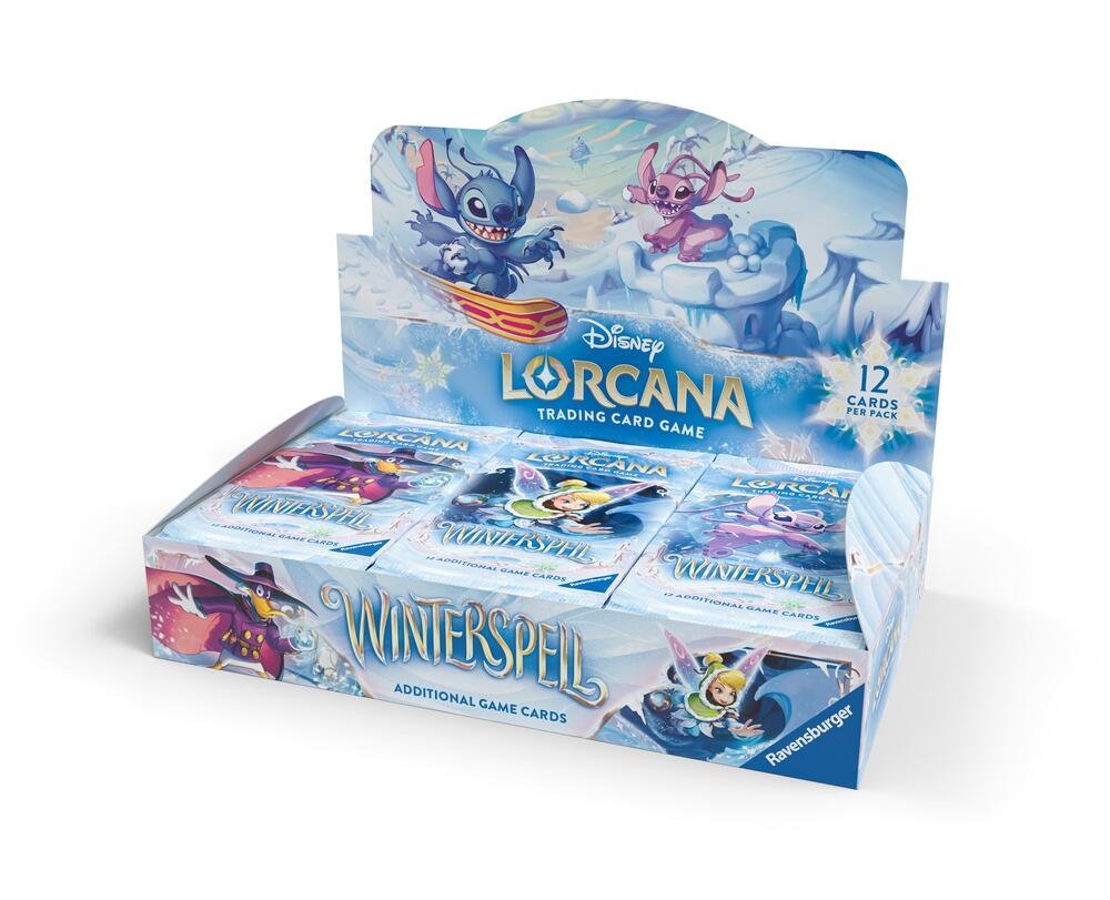 Disney Lorcana Winterspell Booster Box – 24 Packs of 12 Collectible Trading Cards, Rare Cards, Magic, and Strategy for Fans and Collectors (PRE-SALE FEBRUARY)