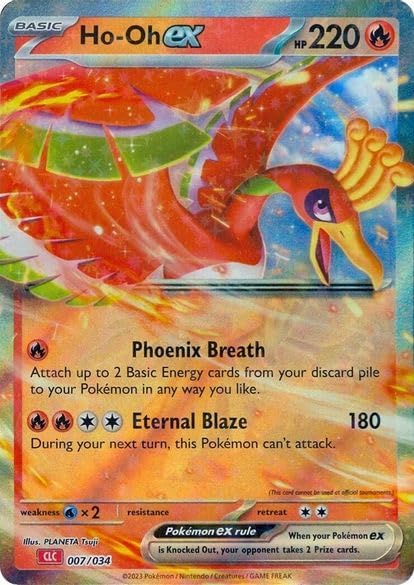 Pokemon – Ho-oh ex 007/034 CLC - Trading Card Game Classic – Holo Foil – Single Card
