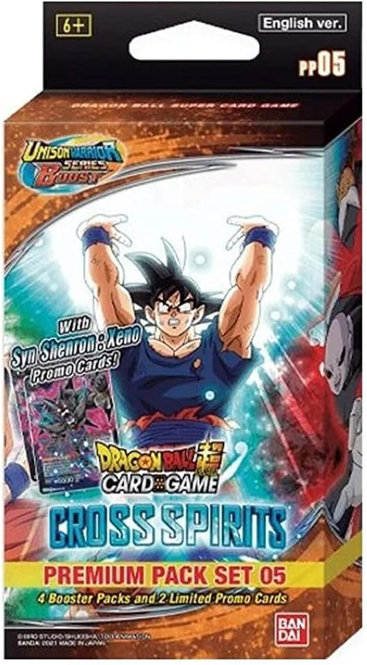 BANDAI NAMCO Entertainment Dragon Ball Super Card Game: Cross Spirits Premium Pack Set 05