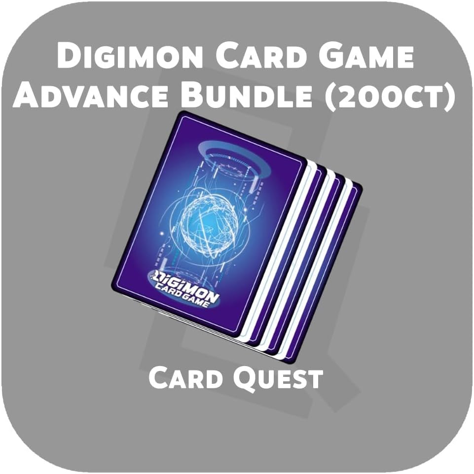 Digimon Card Game TCG - Advance Bundle Lot Pack [200 Random Cards]