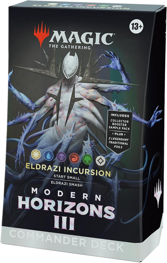 Magic: The Gathering Modern Horizons 3 Commander Deck – Eldrazi Incursion (100-Card Deck, 2-Card Collector Booster Sample Pack + Accessories)