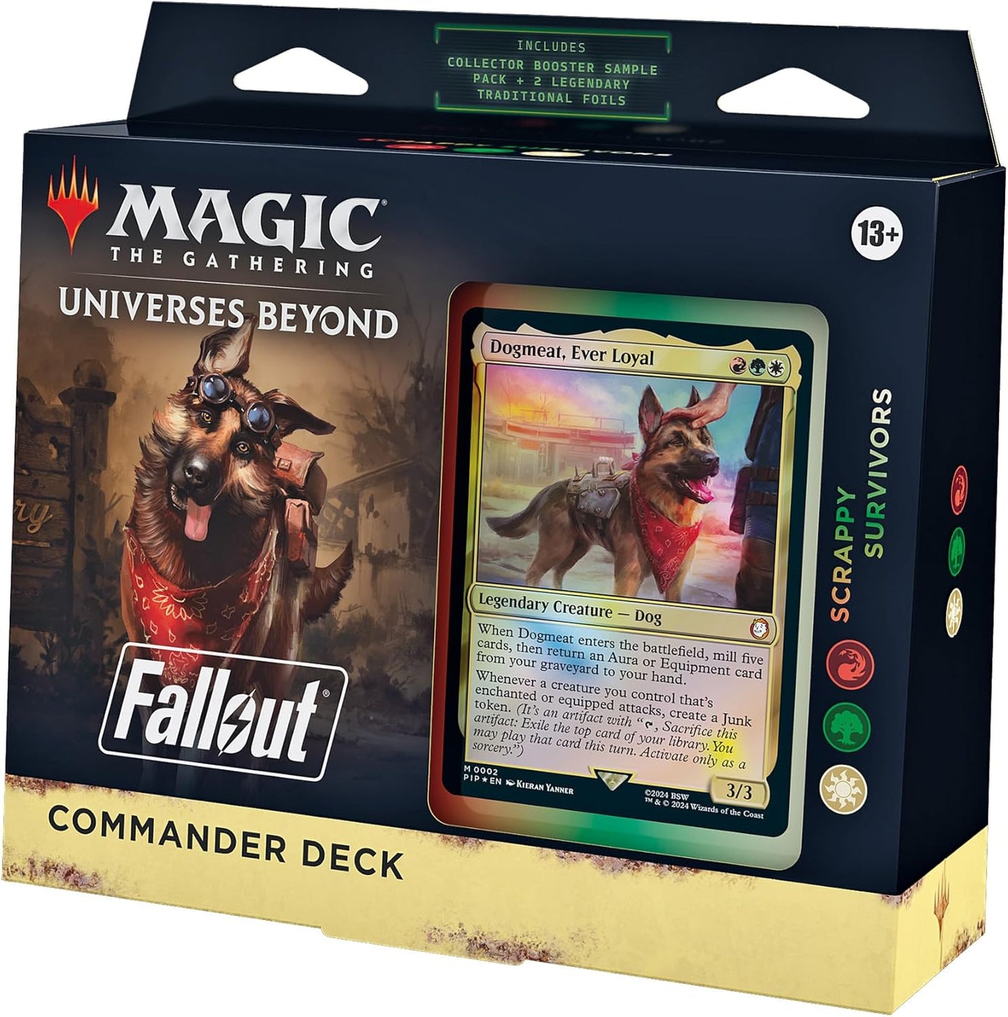 Magic: The Gathering Fallout Commander Deck - Science! (100-Card Deck, 2-Card Collector Booster Sample Pack + Accessories)