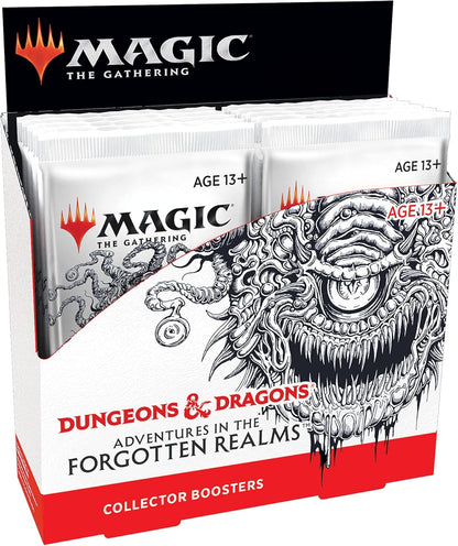 Magic: The Gathering Adventures in the Forgotten Realms Collector Booster Box | 12 Packs (180 Magic Cards)