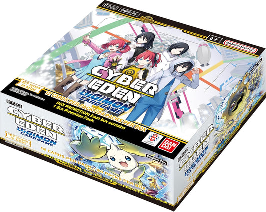 BANDAI | Digimon Card Game: Booster Set - Cyber Eden (BT-22) | Trading Card Booster Display | Ages 6+ | 2 Players | 20-30 Minutes Playing Time