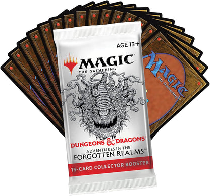 Magic: The Gathering Adventures in the Forgotten Realms Collector Booster Box | 12 Packs (180 Magic Cards)