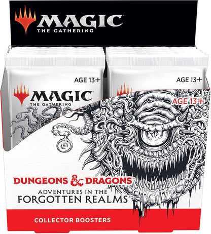 Magic: The Gathering Adventures in the Forgotten Realms Collector Booster Box | 12 Packs (180 Magic Cards)