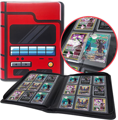 Toploader Binder for Dragon Ball Cards,Holds 288 Toploaders,9-Pocket Ringless Double-Sided Pockets for Dragon Ball Cards,Waterproof Top Loader Card Storage for Anime Cards