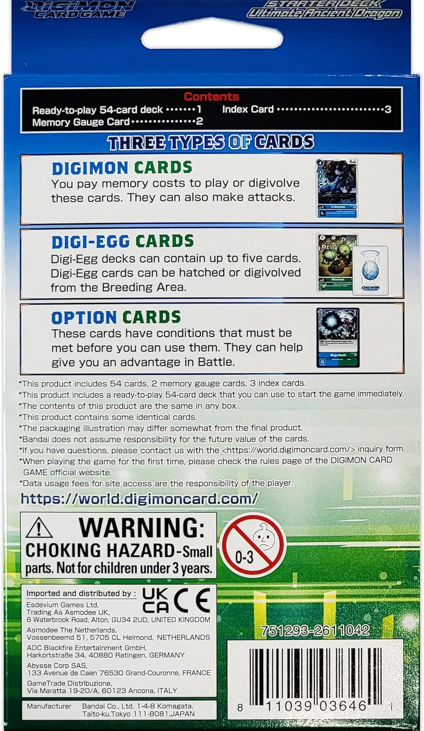 Bandai | Digimon Card Game: Starter Deck - Ancient Dragon ST9 | Card Game | Ages 6+ | 2 Players | 10 Minutes Playing Time, Multicolor,1. Starter Decks,BCL2611042