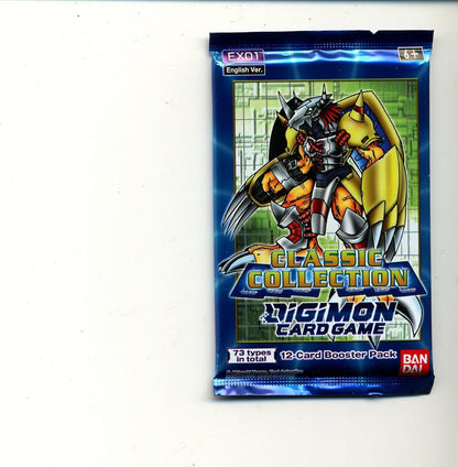 Digimon Classic Collection Card Game Exo1 Booster Packs