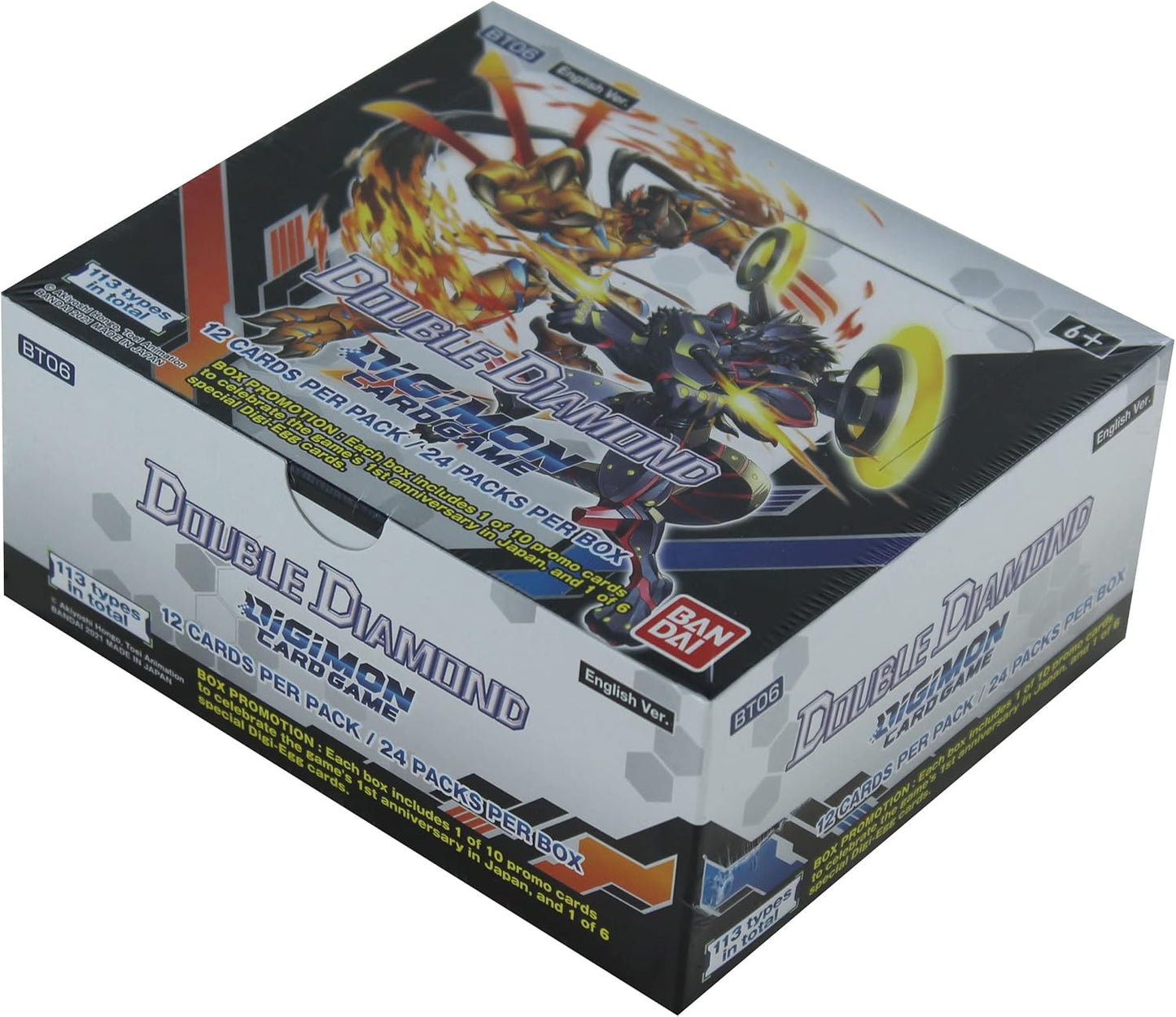 Digimon Card Game - Double Diamond Booster BT06 - Display of 24 Booster Packs