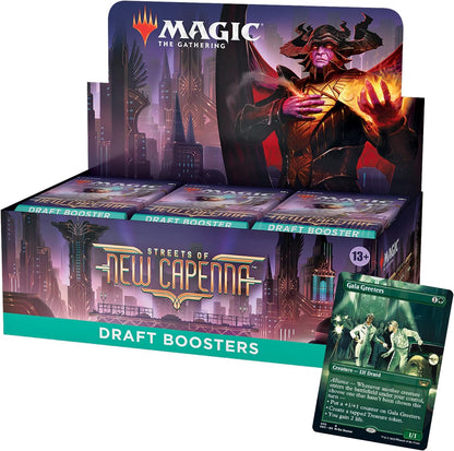 Magic: The Gathering Streets of New Capenna Draft Booster Box | 36 Packs + 1 Box Topper (541 Magic Cards)