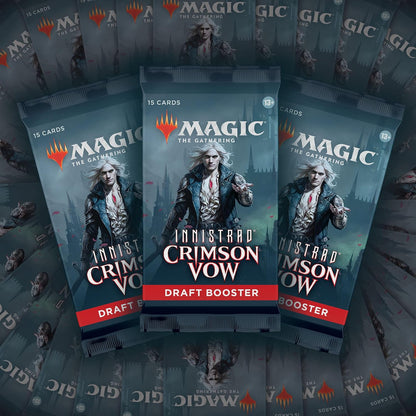 Magic: The Gathering Innistrad: Crimson Vow Draft Booster Box | 36 Packs + Dracula Box Topper (541 Magic Cards)