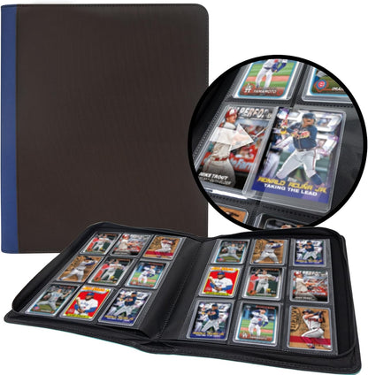 Toploader Binder for Dragon Ball Cards,Holds 288 Toploaders,9-Pocket Ringless Double-Sided Pockets for Dragon Ball Cards,Waterproof Top Loader Card Storage for Anime Cards