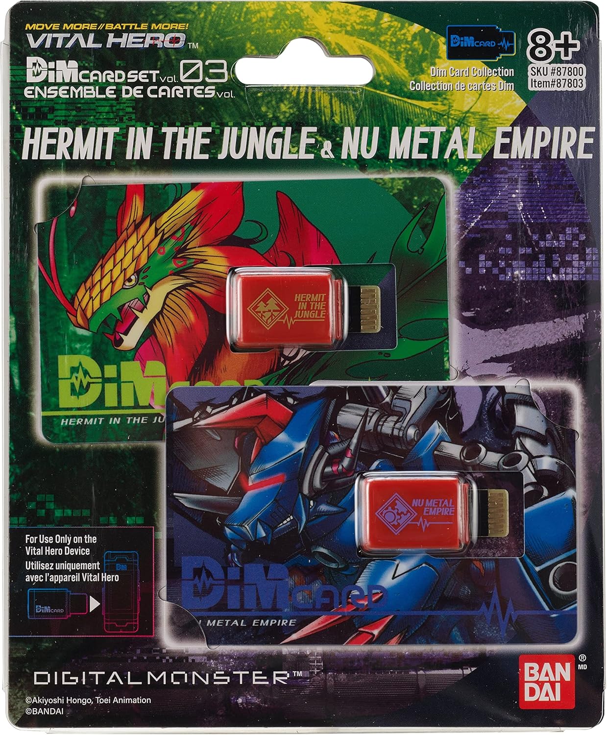 Bandai Namco - Digimon - Vital Hero DIM Card Pack (Hermit in The Jungle & Nu Metal Empire)