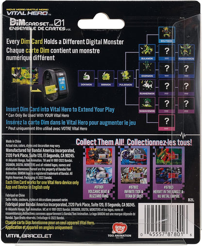 Bandai Namco - Digimon - Vital Hero DIM Card Pack (Volcanic Beat & Blizzard Fang)