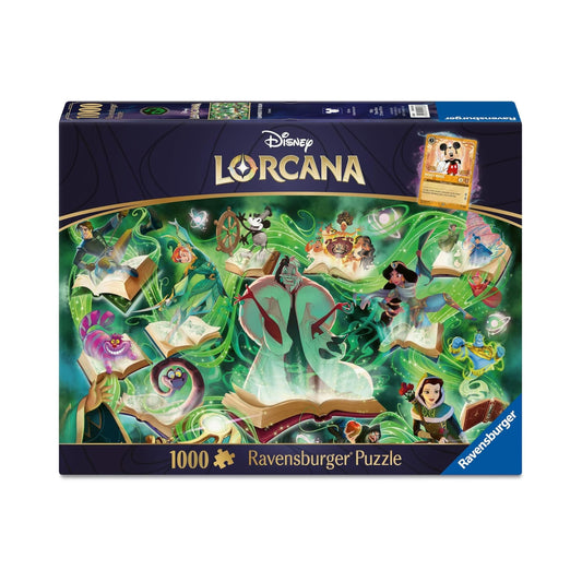 Disney Lorcana 1000 Pc Ravensburger Puzzle Glimmers of The Realm Emerald PRESALE