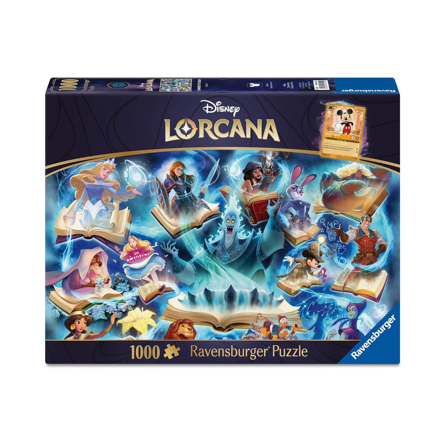 Disney Lorcana 1000Pc Ravensburger Puzzle Glimmers of the Realm Sapphire (PRE-SALE DECEMBER)