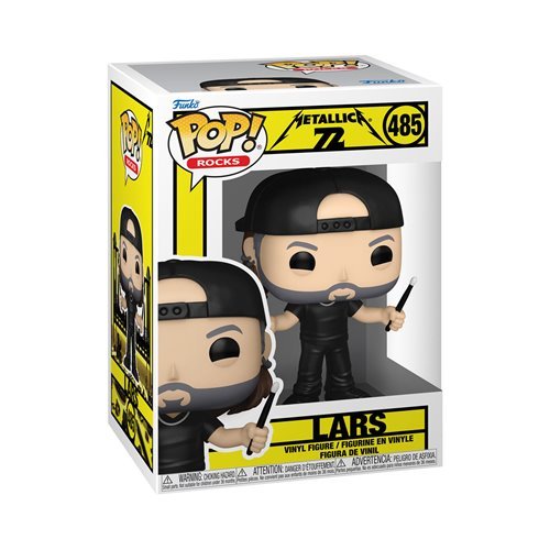 Lars #485 Funko Pop! Rocks Metallica (72 Seasons) - Approx. 4" Collectible Vinyl Figure Bundled with Display Box Protector Case - Estimated Arrival: Nov. 2025 (PRE-SALE)