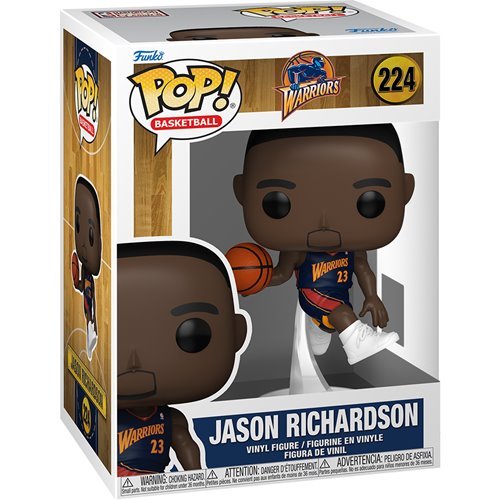 Jason Richardson #224 Funko Pop! Basketball NBA Warriors - Approx. 4 1/2" Collectible Vinyl Figure Bundled with Display Box Protector Case - Estimated Arrival: Nov. 2025 (PRE-SALE)
