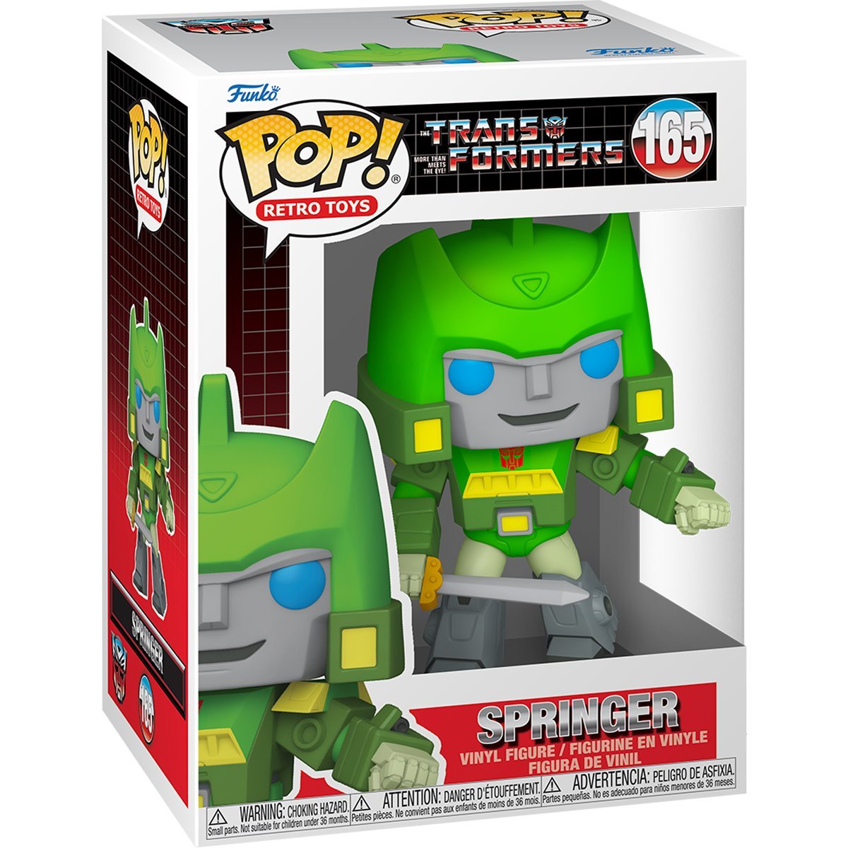 Springer #165 Funko Pop! Retro Toys Transformers - Approx. 4 3/4" Collectible Vinyl Figure Bundled with Display Box Protector Case - Estimated Arrival: Nov. 2025 (PRE-SALE)