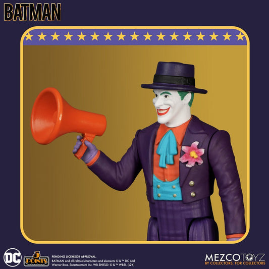 Mezco Toyz Batman 1989: The Joker - 5 Points Collection Action Figure (PRE-SALE)