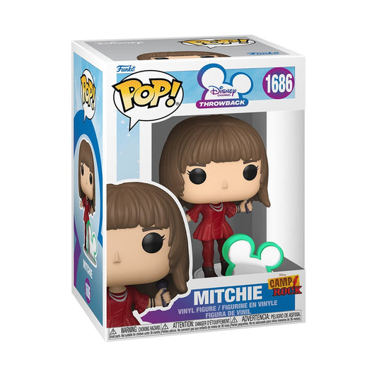 Mitchie Camp Rock #1686 Funko Pop! Disney Channel Throwback - Approx. 4" Collectible Vinyl Figure Bundled with Display Box Protector Case - Estimated Arrival: Jan. 2026 (PRE-SALE)