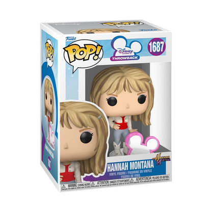 Hannah Montana with Disney Icon #1687 Funko Pop! Disney Channel Throwback - Approx. 4" Collectible Vinyl Figure Bundled with Display Box Protector Case - Estimated Arrival: Jan. 2026 (PRE-SALE)