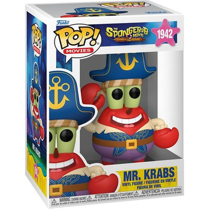 Mr. Krabs #1942 Funko Pop! Movies The SpongeBob Movie: Search for SquarePants - Approx. 4 1/2" Collectible Vinyl Figure Bundled with Display Box Protector Case - Estimated Arrival: Nov. 2025 (PRE-SALE)